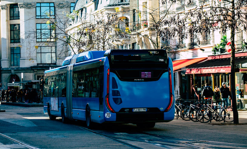 Transporte público para trabajadores en Francia