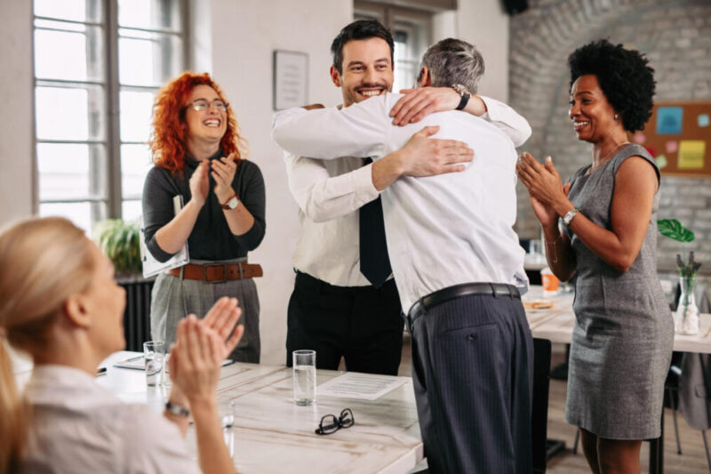 Hugging at work: When is it appropriate?